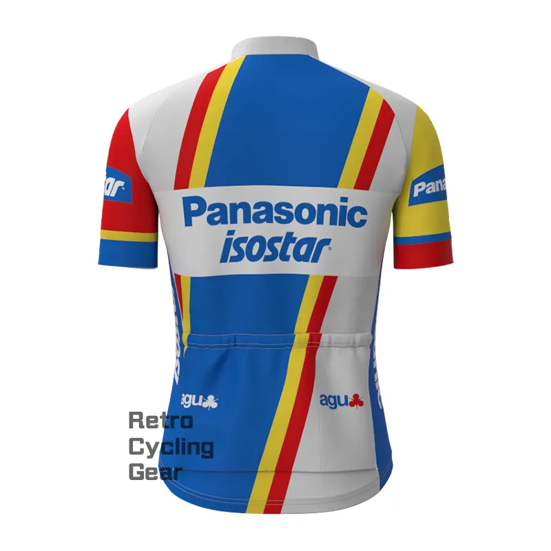 1980s Panasonic Retro Short Sleeve Cycling Jersey