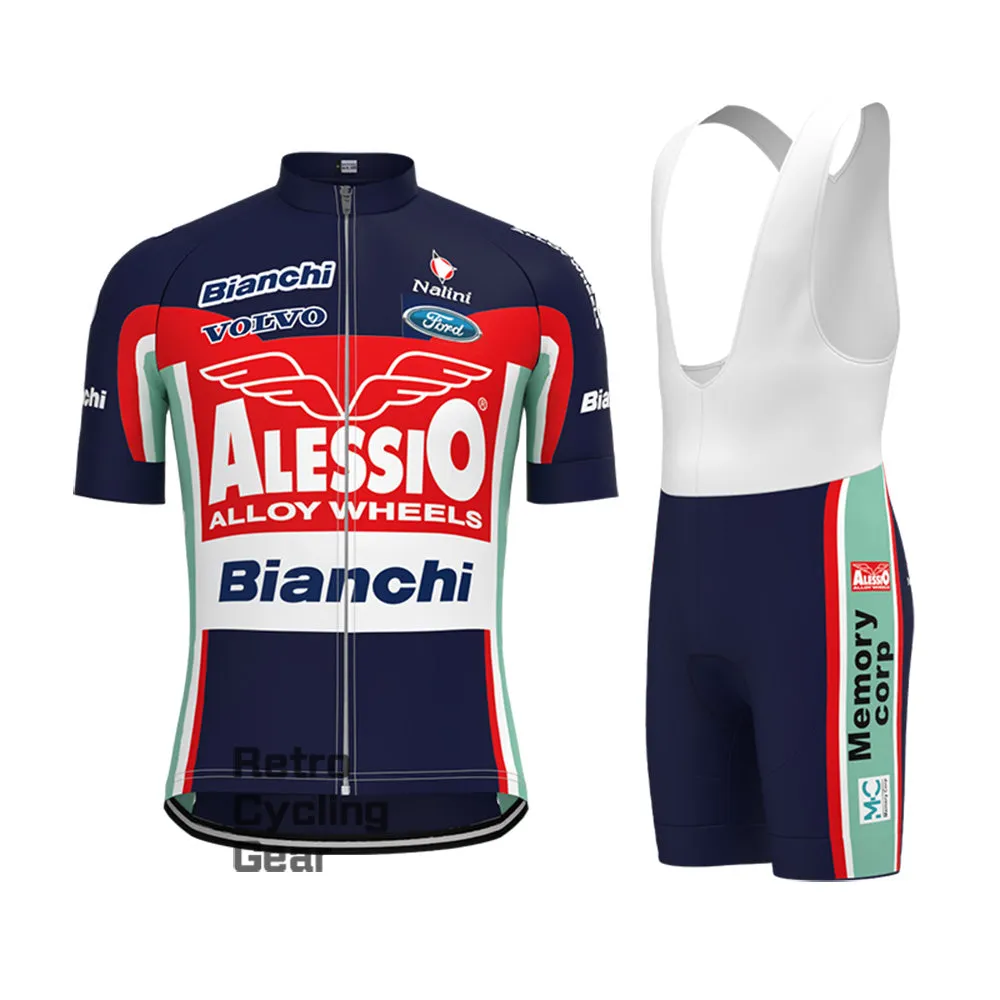 2004 Bianchi Retro Long Sleeve Cycling Kits