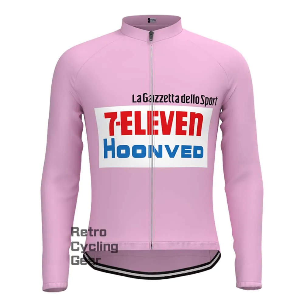 7-ELEVEN Pink Retro Long Sleeve Cycling Kits