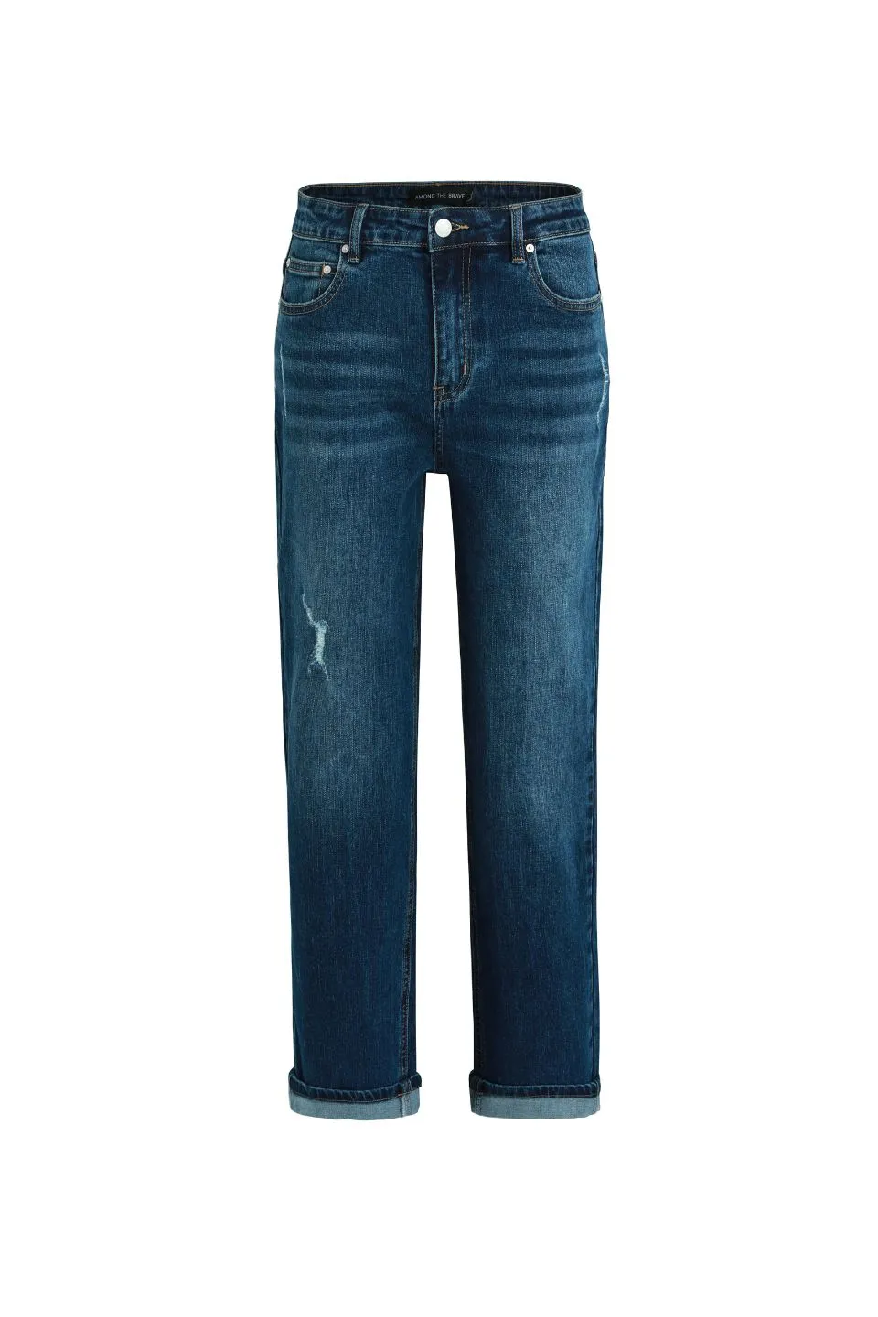 Amelia True Blue Mid Rise Slim Leg Jean