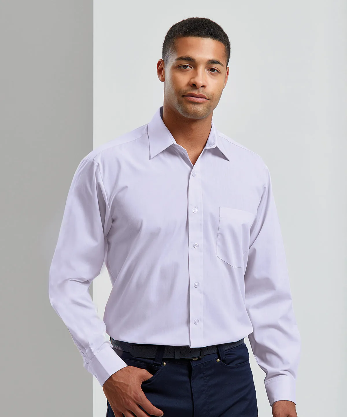 Aqua - Long sleeve poplin shirt