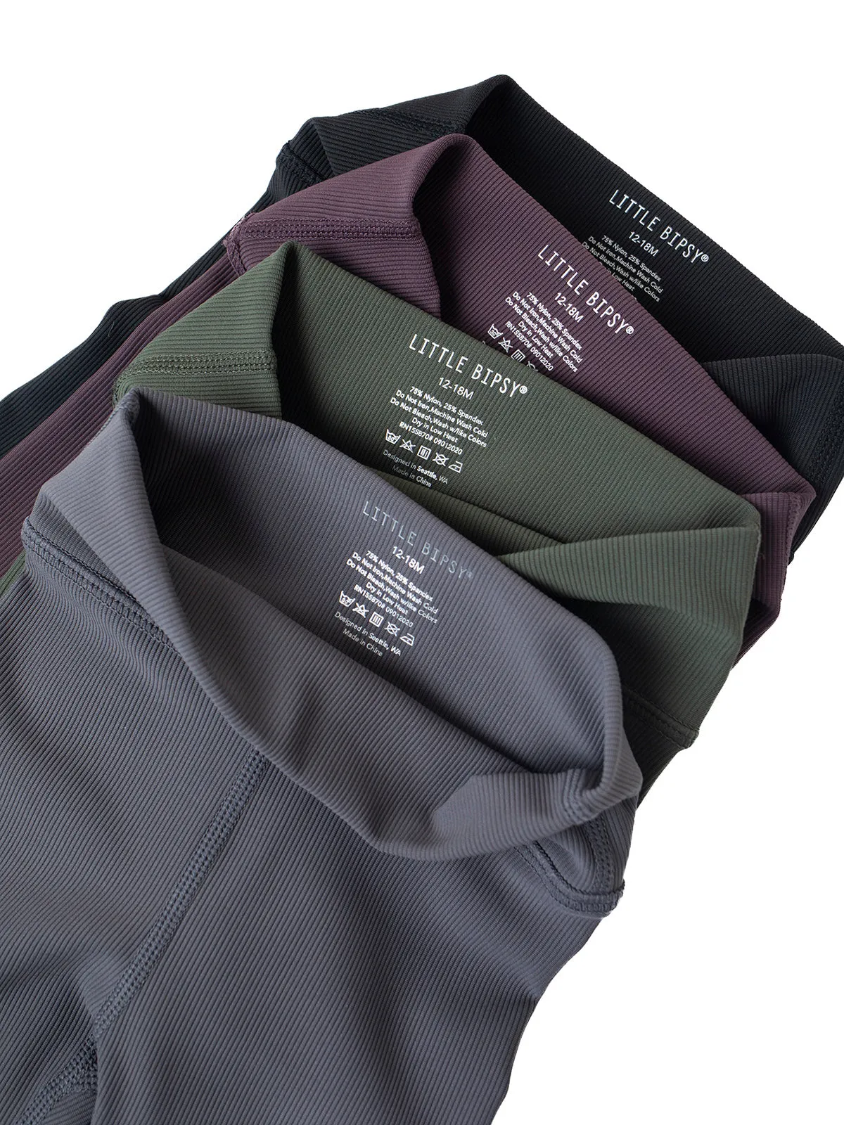 Athletic Ribbed Legging - Grey