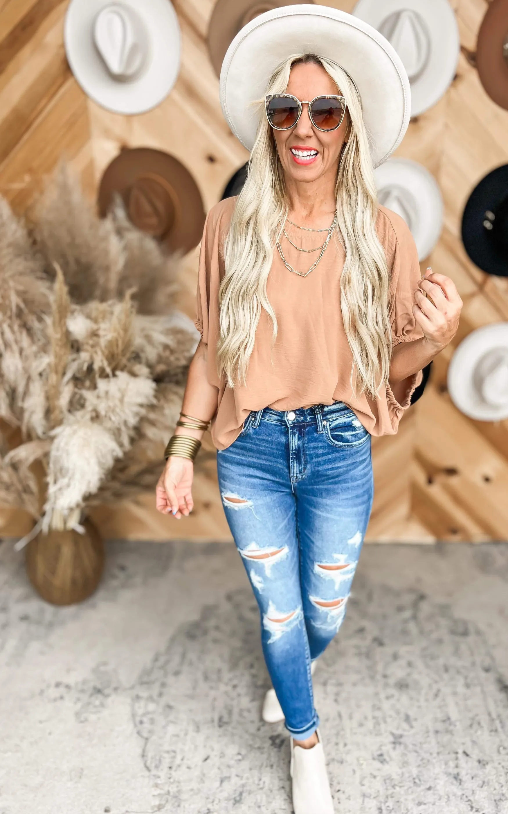 Autumn Calling Dolman Blouse Top - Final Sale