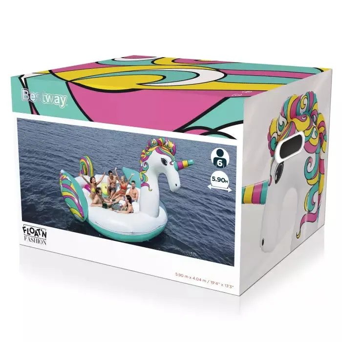 Bestway 6 Person LARGE Island Unicorn Inflatable [WS]
