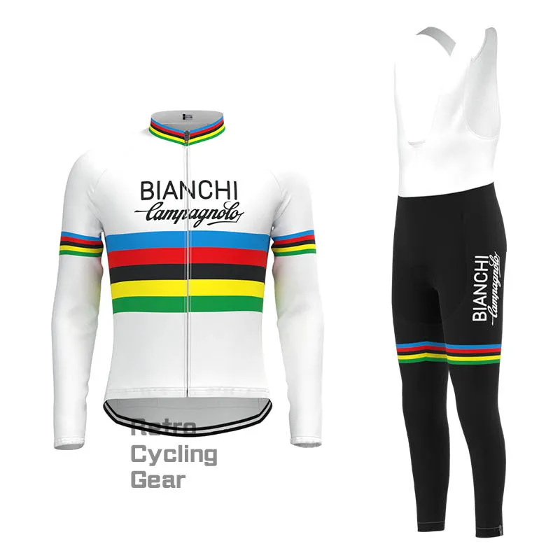 Bianchi Stripe Retro Short Sleeve Cycling Kit