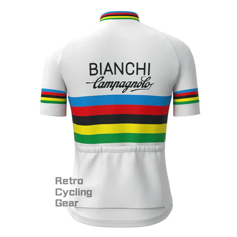 Bianchi Stripe Retro Short Sleeve Cycling Kit