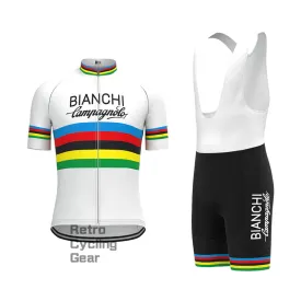 Bianchi Stripe Retro Short Sleeve Cycling Kit