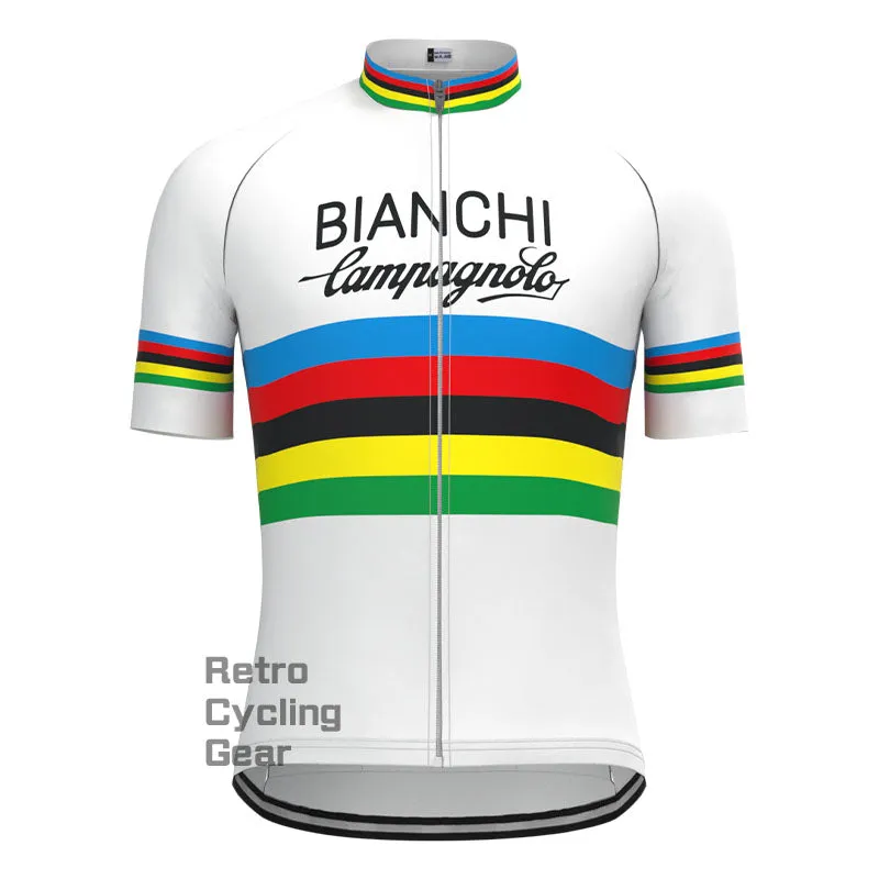 Bianchi Stripe Retro Short Sleeve Cycling Kit