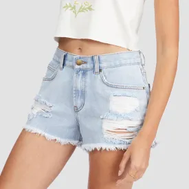 Billabong Drift Away Denim Shorts Washed Denim - Womens