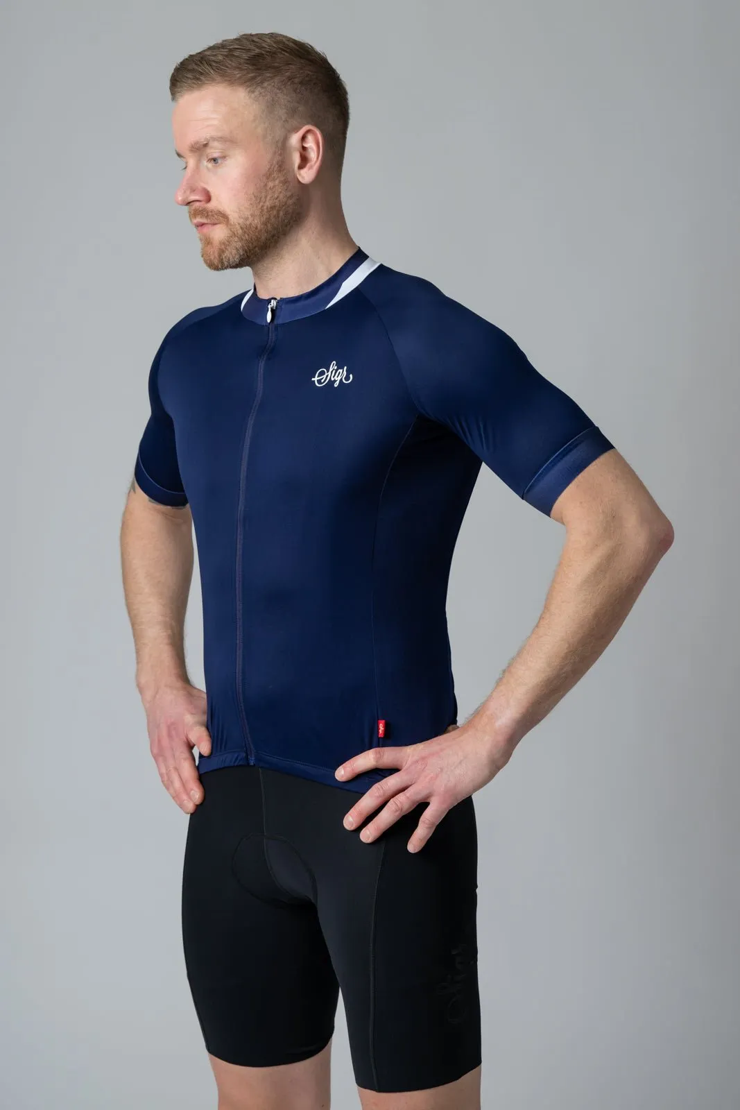 Blåklocka Men's Dark Blue Cycling Jersey