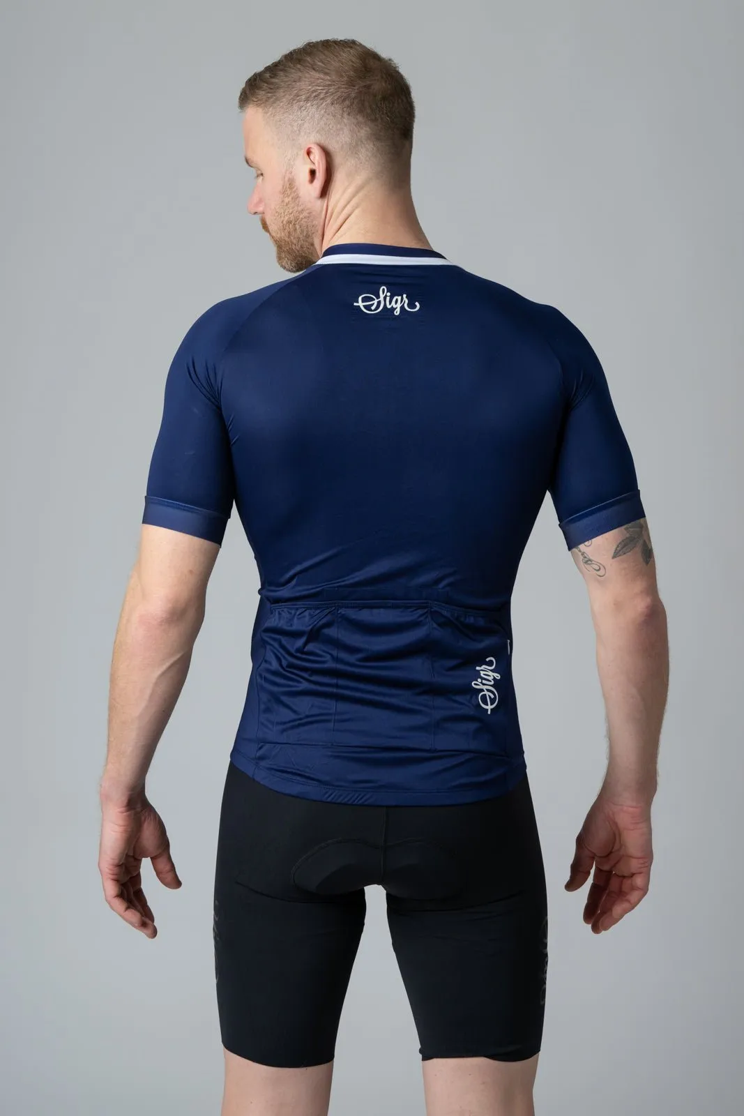 Blåklocka Men's Dark Blue Cycling Jersey