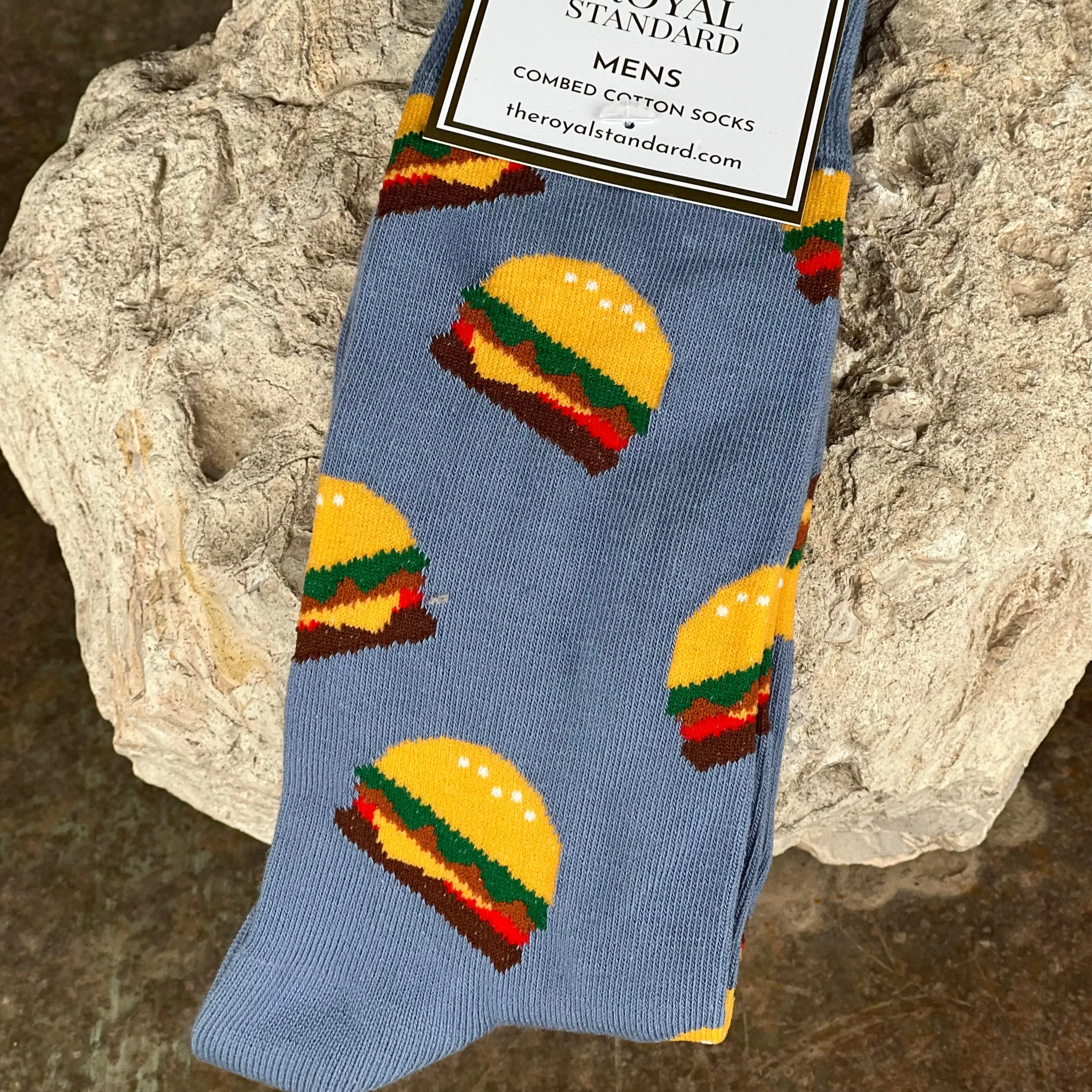 Blue Hamburger Men's Socks