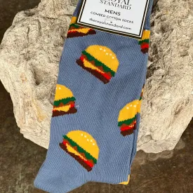 Blue Hamburger Men's Socks