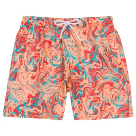 Boys Swim Trunks Boxer Brief Liner (sizes 6-14) | "Swirl"