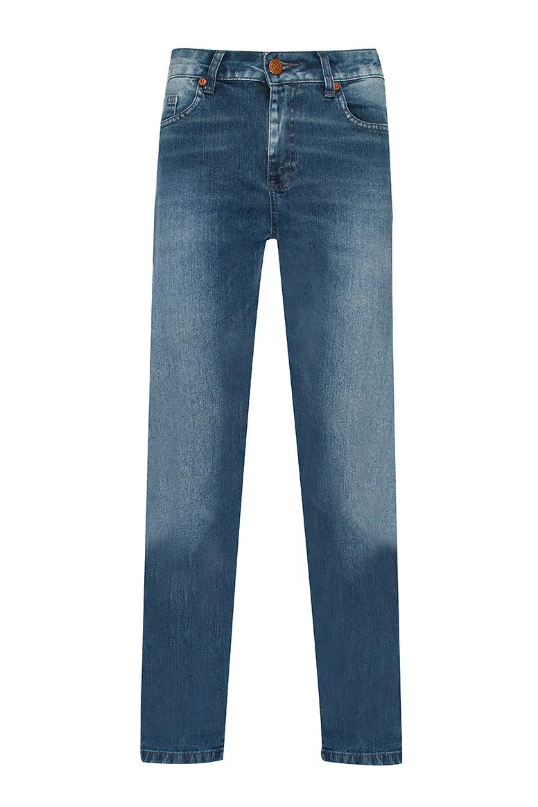 CALÇA JEANS SLIM BLUE WASH