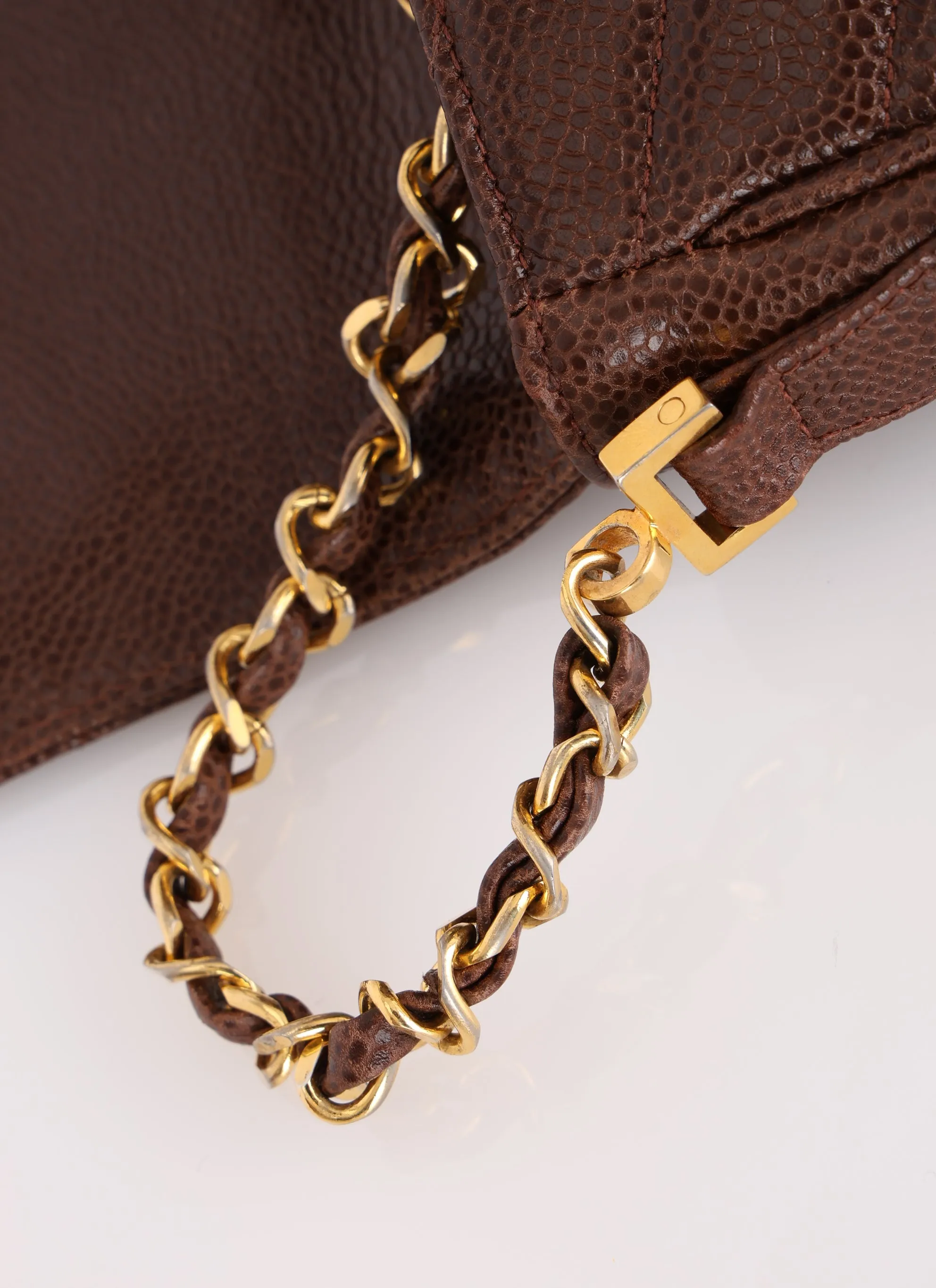 Chanel 1991 Caviar Chevron Crossbody