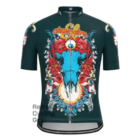 chupacabra bloodsucking animal Short Sleeves Cycling Jersey