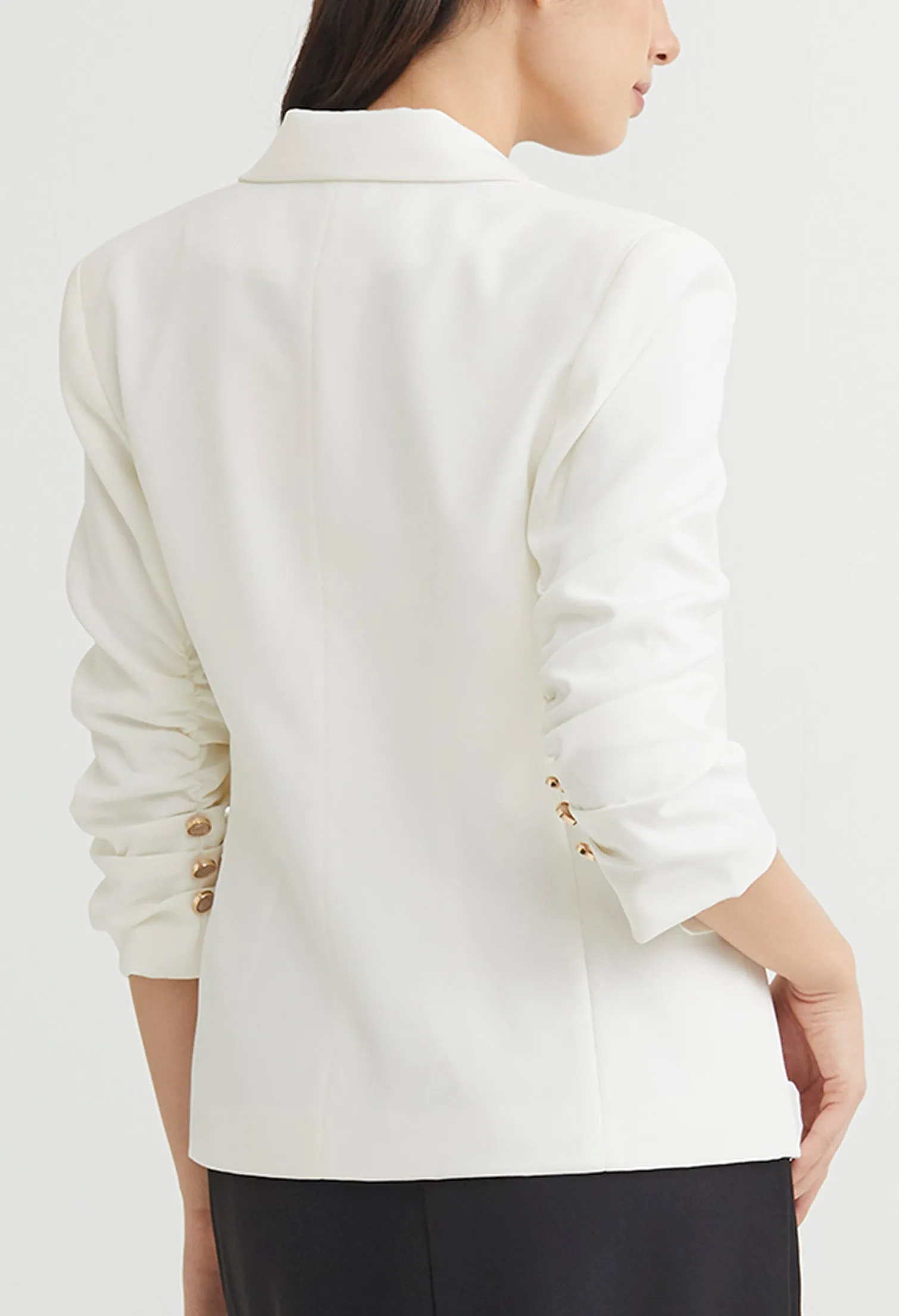 Classic Glam Three-Quarter Sleeved Blazer