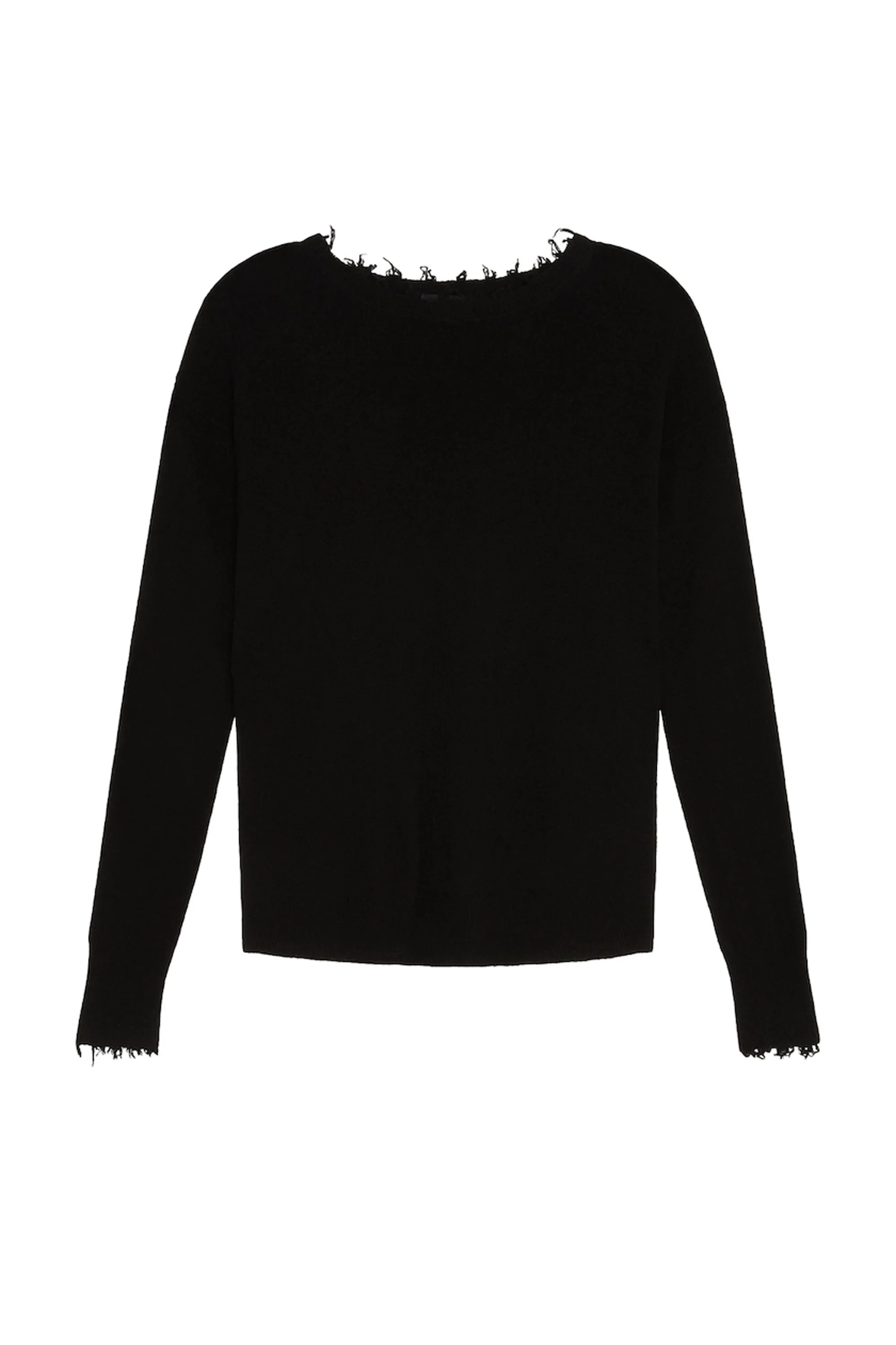 Distressed Light Cashmere Sweater