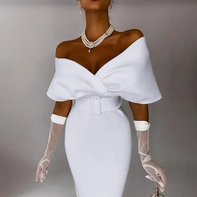 DressBetty - Women Off The Shoulder Sexy Casual Elegant Dress