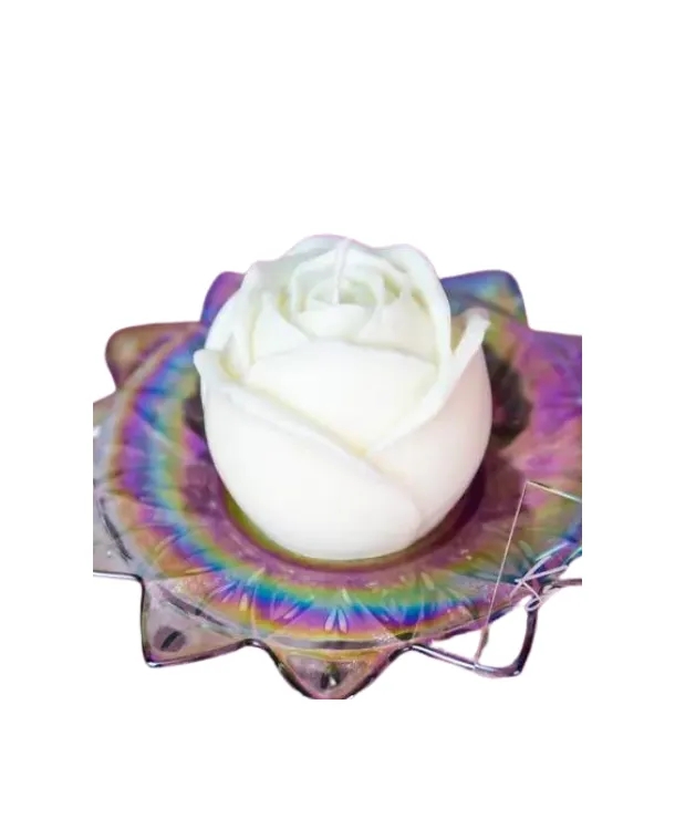 For Play Rose Drip Candle in Naked White