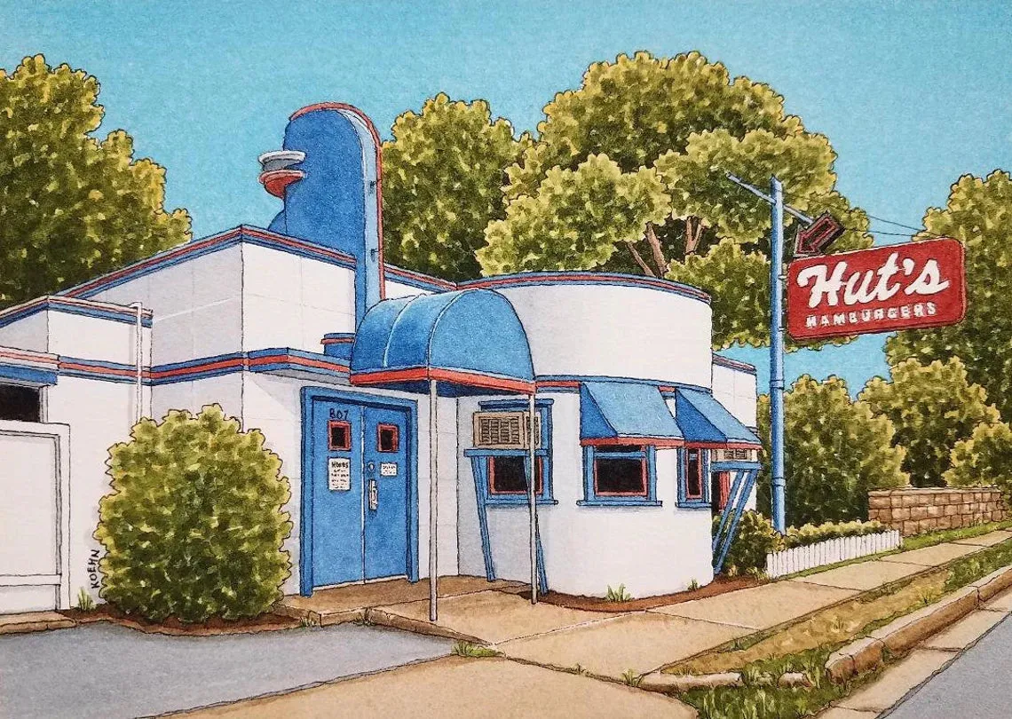 Framed Art Print 5" x 7" | Roadtrippin' Texas |  Jim Koehn Artwork