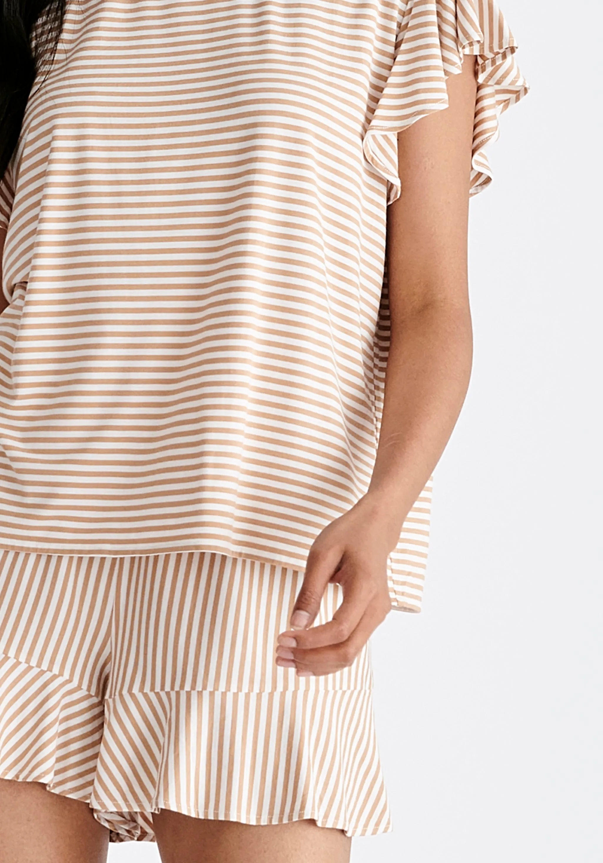 Frill Pyjama T-Shirt and Shorts