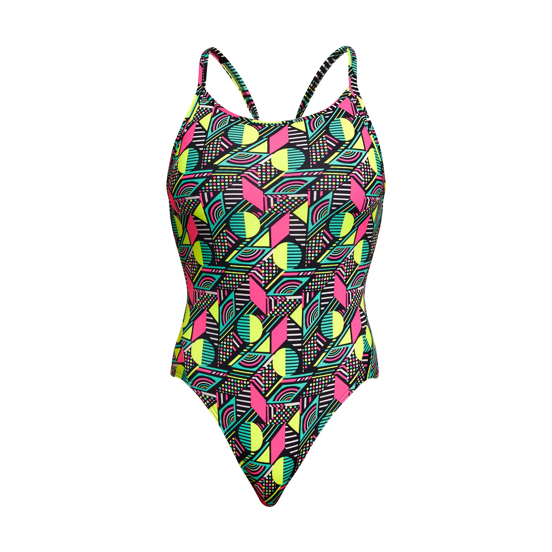 Funkita Dot Matrix Diamond Back Ladies One Piece