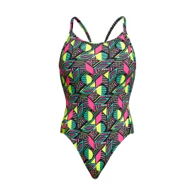 Funkita Dot Matrix Diamond Back Ladies One Piece