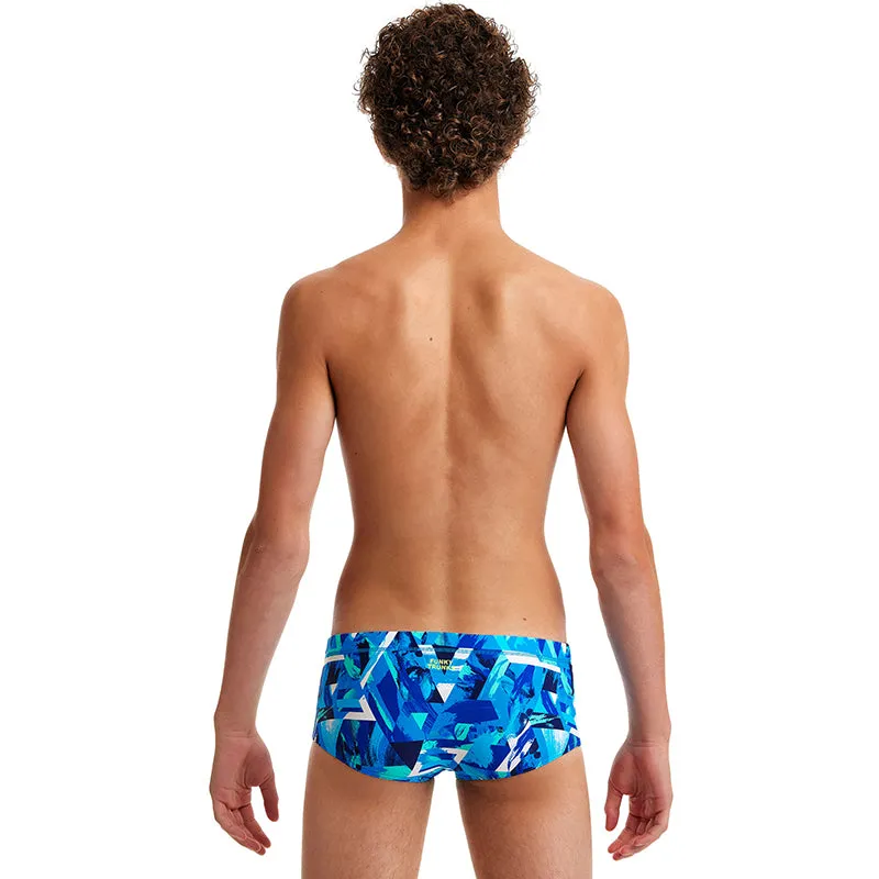 Funky Trunks - Bashed Blue - Boys Sidewinder Trunks
