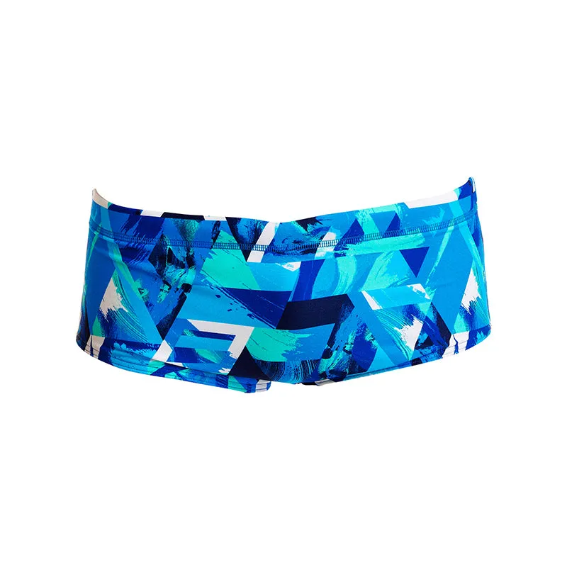Funky Trunks - Bashed Blue - Boys Sidewinder Trunks
