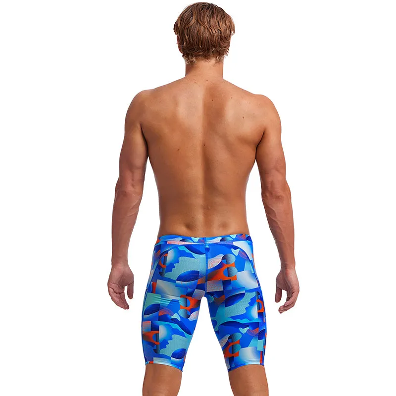 Funky Trunks - Battle Blue - Mens Training Jammers