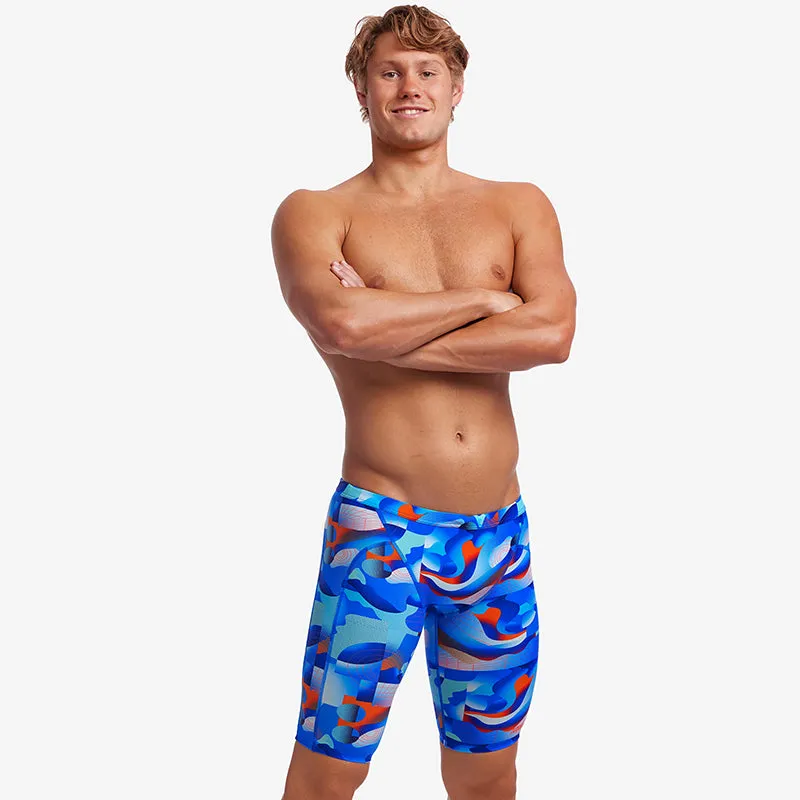 Funky Trunks - Battle Blue - Mens Training Jammers