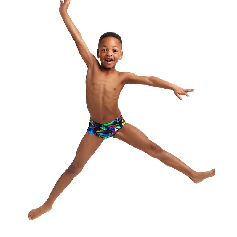 Funky Trunks - Beat It - Toddler Boys Printed Trunks