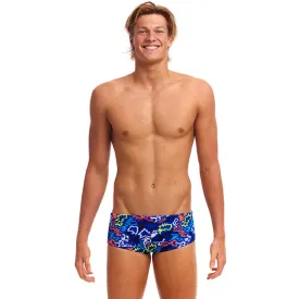 Funky Trunks - Broken Hearts - Mens Eco Sidewinder Trunks