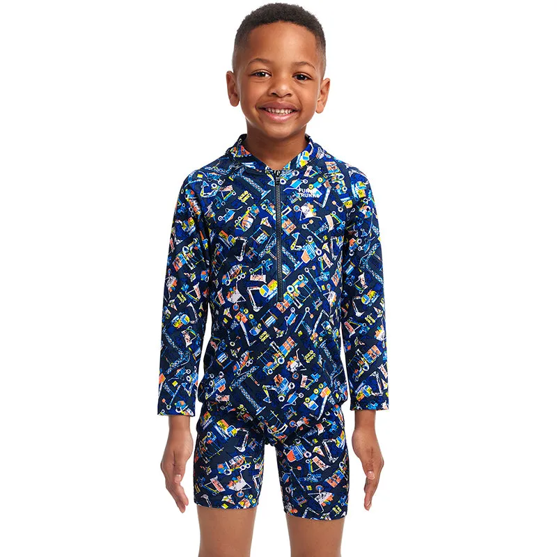 Funky Trunks - Can We Build It? - Toddler Boys Go Jump Suit