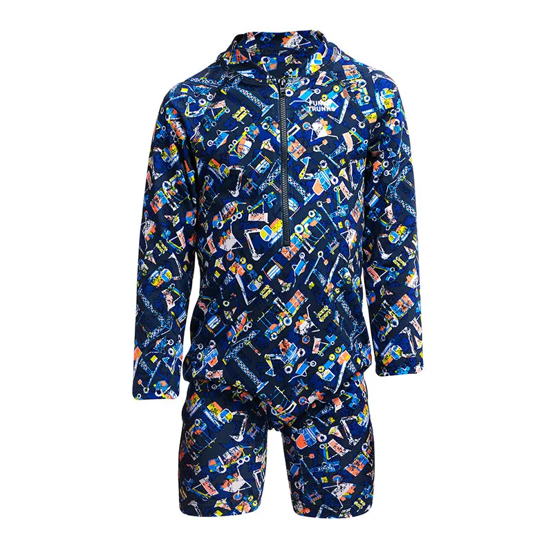 Funky Trunks - Can We Build It? - Toddler Boys Go Jump Suit