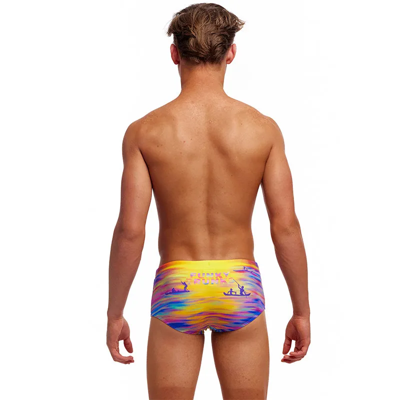 Funky Trunks - Darkinjung Sunset - Boys Eco Sidewinder Trunks