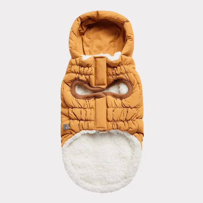 GF Pet Super Puff Parka Yellow For Dogs