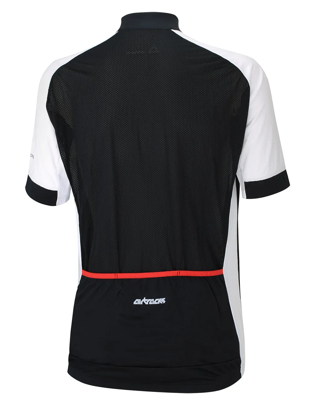 Herren Fahrradtrikot Kurzarm Pro Line Schwarz Weiss