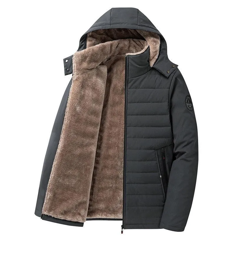 High-Quality Winter Plus Size Cotton-Padded Jackets for Middle-Aged & Elderly Men