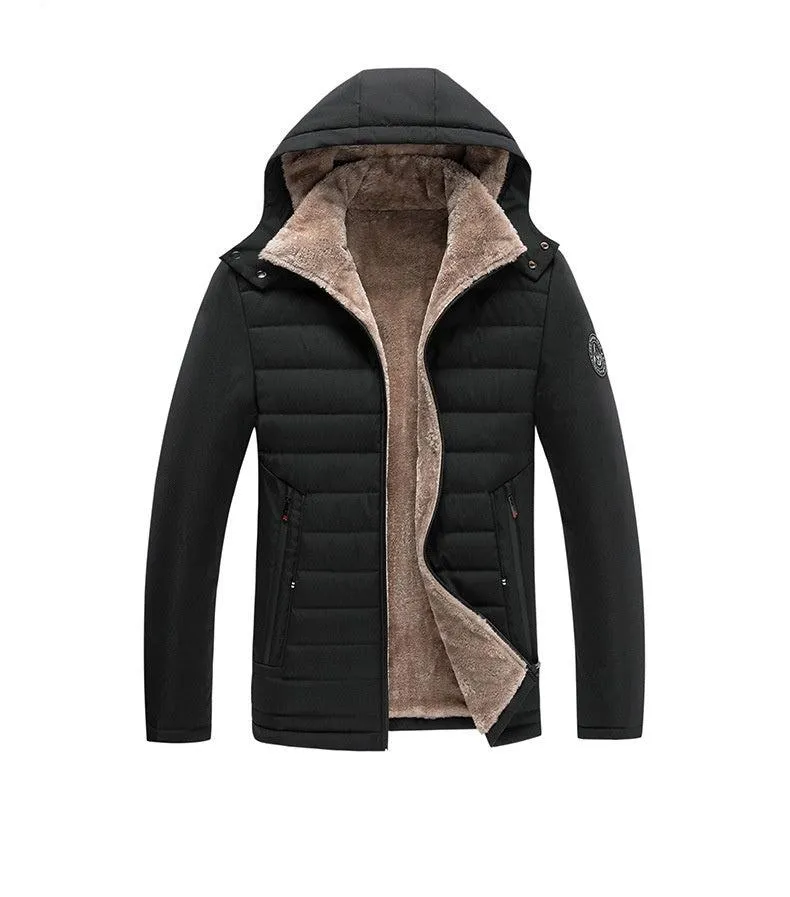 High-Quality Winter Plus Size Cotton-Padded Jackets for Middle-Aged & Elderly Men