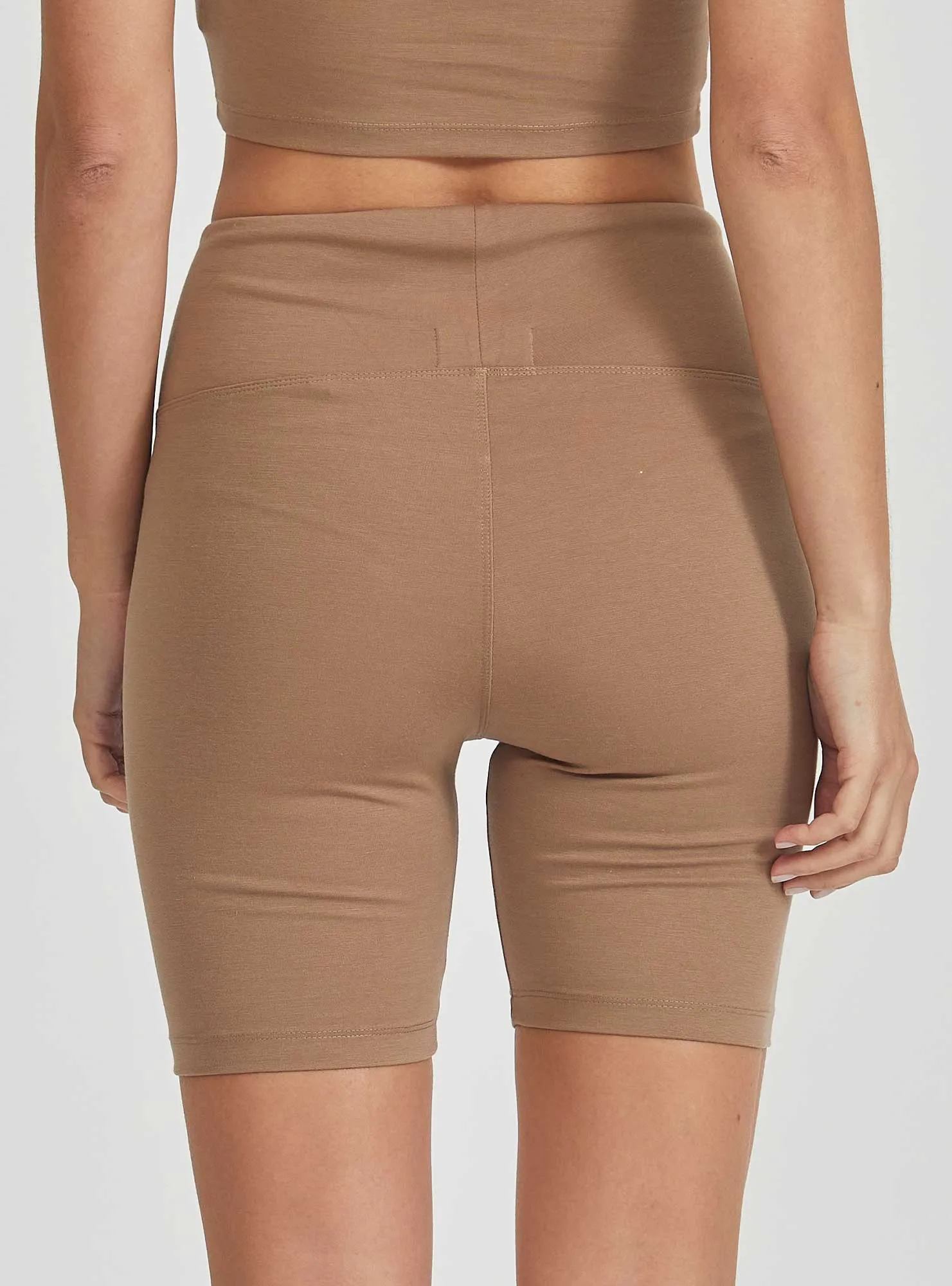 HIGH-WAISTED BIKER SHORTS
