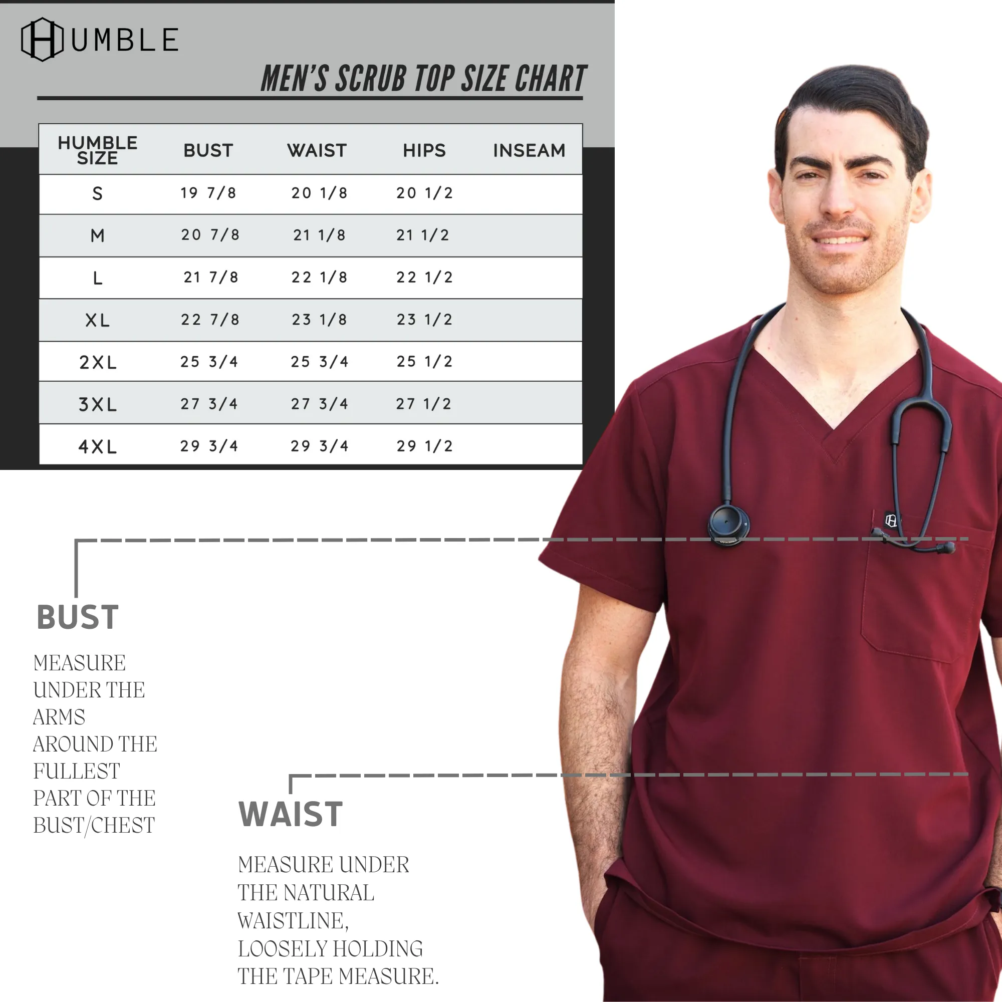 Humble Men's Scrub Top