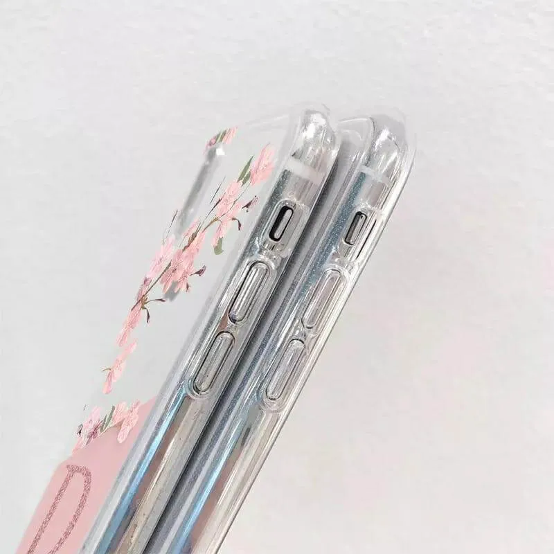 Initial Floral Custom Slim Soft Cases