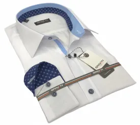 KENNEDY WHITE LONG SLEEVE SPORT SHIRT