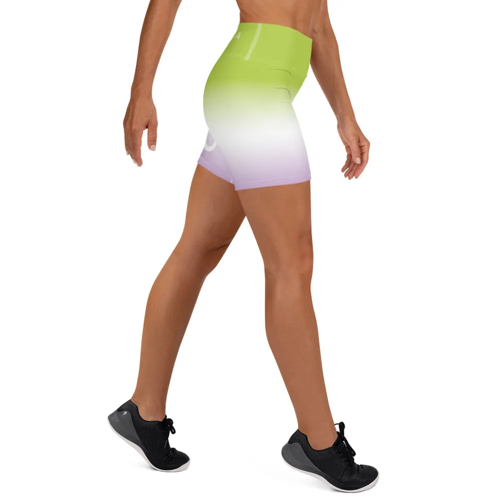 Key Lime Pie For Breakfast Women's Yoga ShortsYoga Shorts