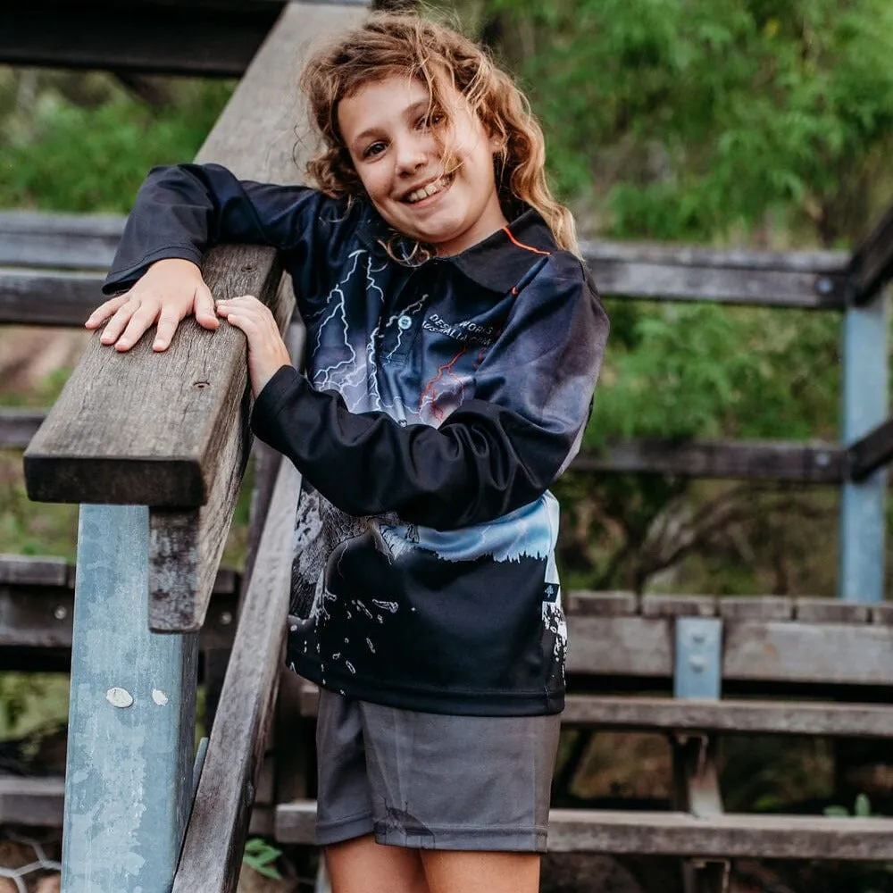Kids Fishing Shorts - Black Jetty