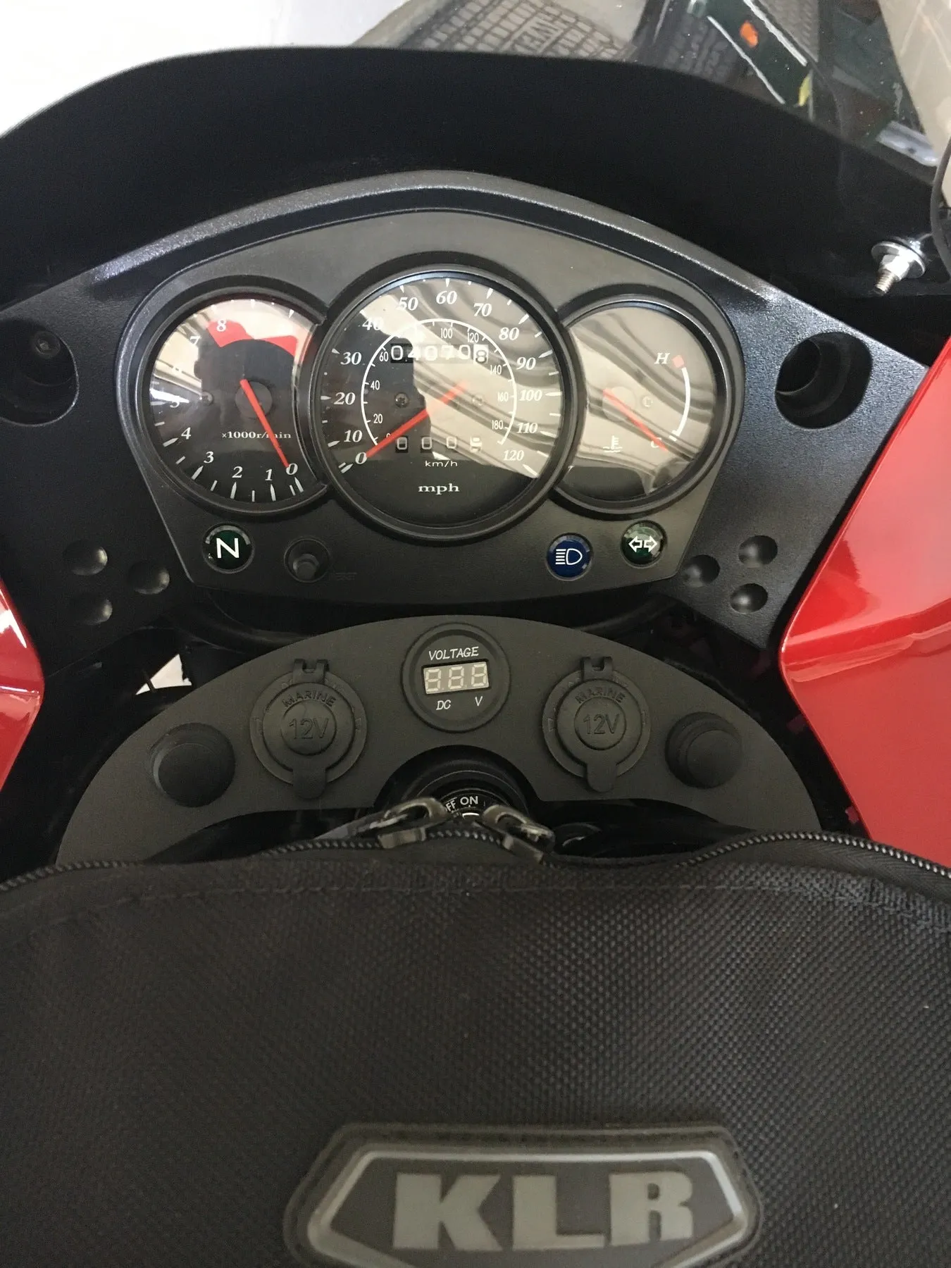 KLRDASH Loaded Lower Dash Kit for Kawasaki KLR 650-(2008-2018)