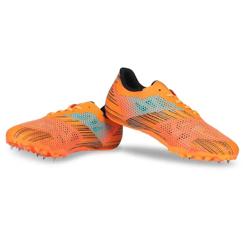 NIVIA TF-100 Track and Field Spikes Running Athletic Shoes (Orange)